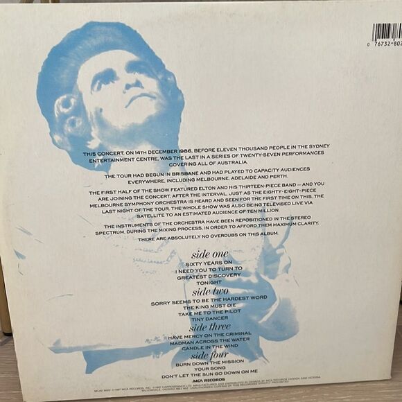 Elton John – Live In Australia (With The Melbourne Symphony Orchestra) - Picture 3 of 8